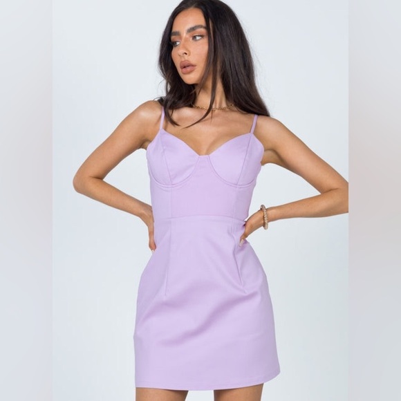 Princess Polly Dresses & Skirts - 🔆 Princess Polly Novella Mini Dress Lilac - Size 4